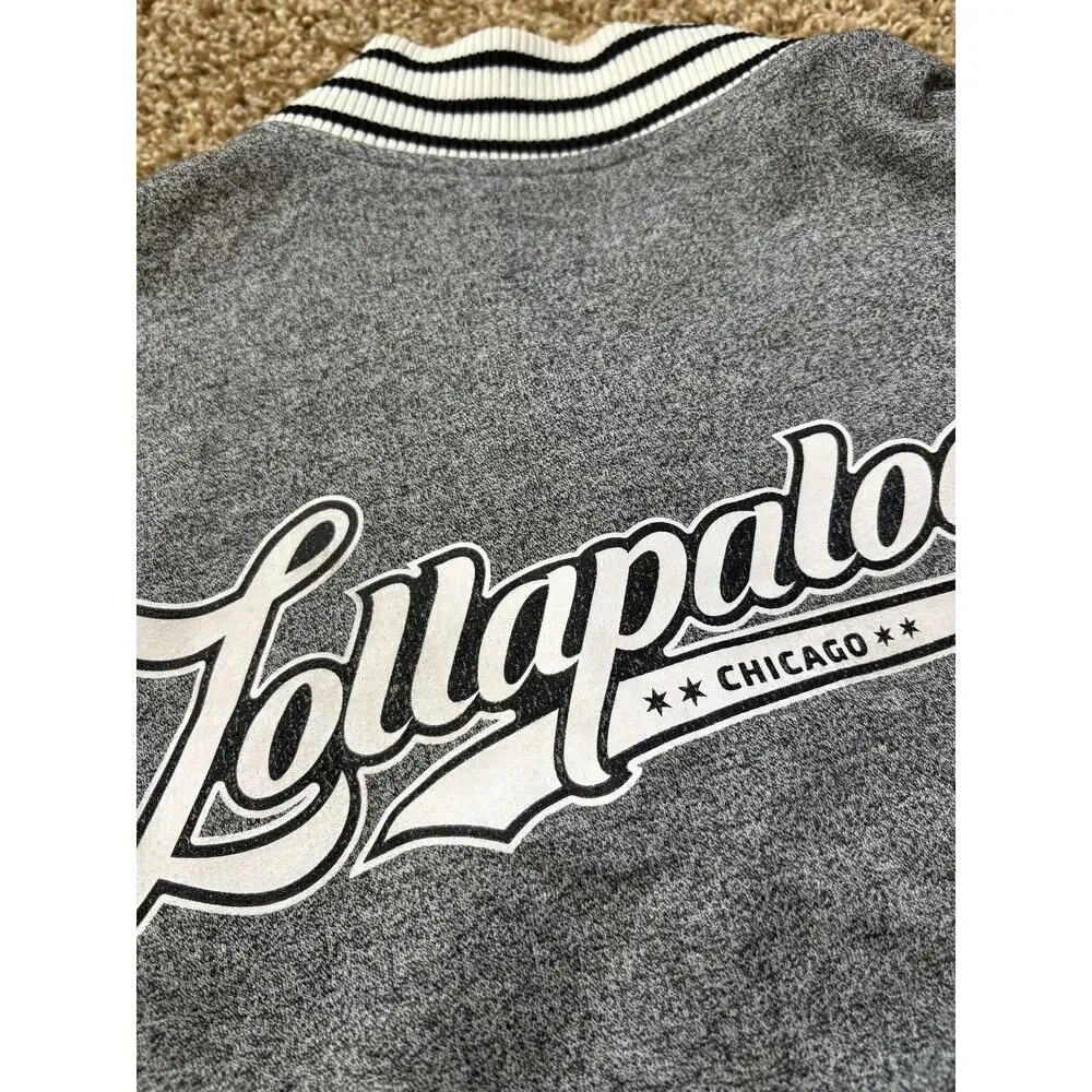 Brooklyn Cloth Lollapaooza Chicago Varsity Snap Button Jacket Mens Size Small